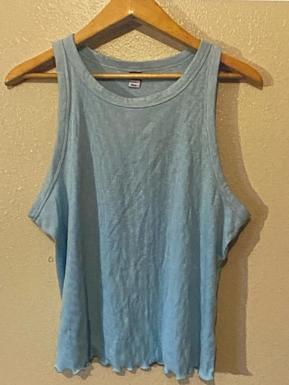 Old Navy Sky Blue Women's Ribbed Tank Top